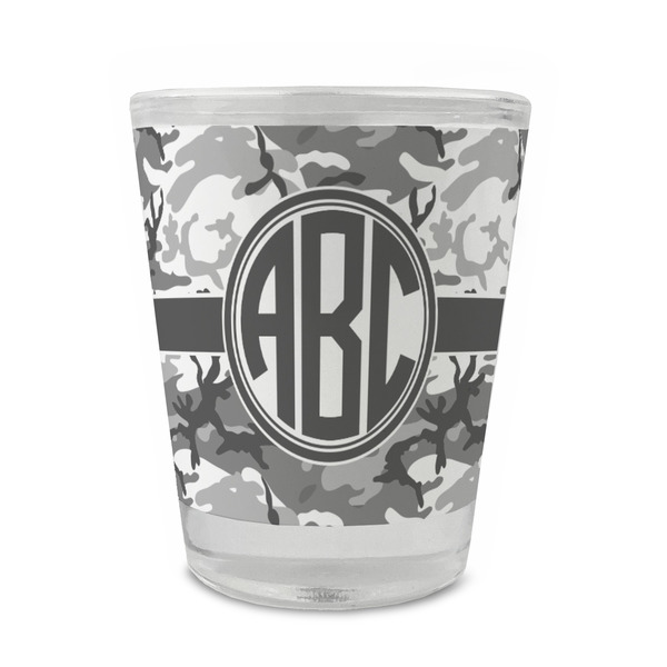 Custom Camo Glass Shot Glass - 1.5 oz - Single (Personalized)