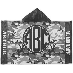 Camo Kids Hooded Towel (Personalized)