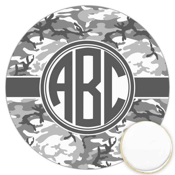 Custom Camo Printed Cookie Topper - 3.25" (Personalized)