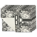 Camo Single-Sided Linen Placemat - Set of 4 w/ Monogram