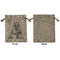 Camo Medium Burlap Gift Bag - Front Approval