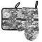 Camo Neoprene Oven Mitt and Pot Holder Set - Left