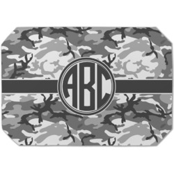 Camo Dining Table Mat - Octagon (Single-Sided) w/ Monogram