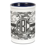 Camo Ceramic Pencil Holders - Blue