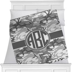 Camo Minky Blanket - Toddler / Throw - 60"x50" - Single Sided (Personalized)