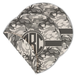Camo Round Linen Placemat - Double Sided (Personalized)