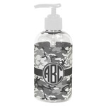 Camo Plastic Soap / Lotion Dispenser (8 oz - Small - White) (Personalized)