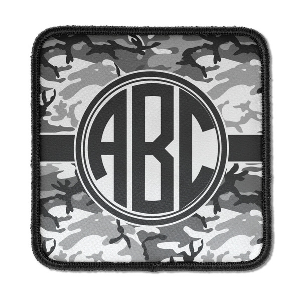 Custom Camo Iron On Square Patch w/ Monogram