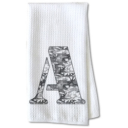 Camo Kitchen Towel - Waffle Weave - Partial Print (Personalized)