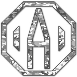 Camo Monogram Decal - Large (Personalized)