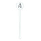 Camo White Plastic 5.5" Stir Stick - Round - Single Stick