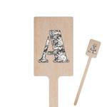 Camo 6.25" Rectangle Wooden Stir Sticks - Single Sided (Personalized)