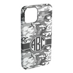 Camo iPhone Case - Plastic - iPhone 15 Plus (Personalized)