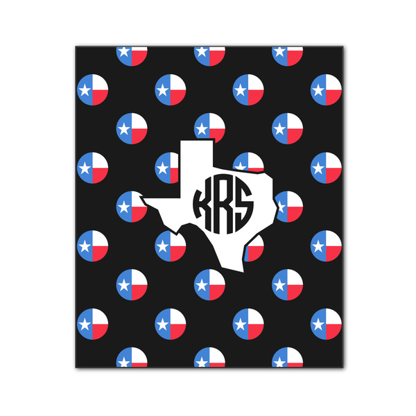 Custom Texas Polka Dots Wood Print - 20x24 (Personalized)