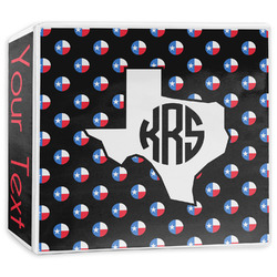 Texas Polka Dots 3-Ring Binder - 3 inch (Personalized)