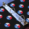 Texas Polka Dots 3 Ring Binders - Full Wrap - 1" - DETAIL