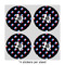 Texas Polka Dots 4" Multipurpose Round Labels - Sheet