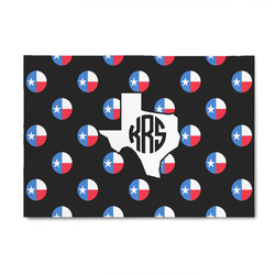 Texas Polka Dots 4' x 6' Patio Rug (Personalized)