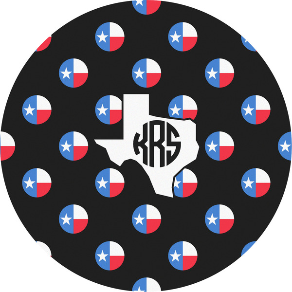 Custom Texas Polka Dots Multipurpose Round Labels - 5" (Personalized)