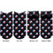 Texas Polka Dots Adult Ankle Socks - Double Pair - Front and Back - Apvl