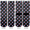 Texas Polka Dots Adult Crew Socks - Double Pair - Front and Back - Apvl