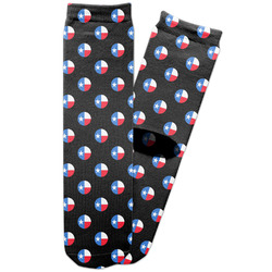 Texas Polka Dots Adult Crew Socks