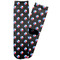 Texas Polka Dots Adult Crew Socks - Single Pair - Front and Back