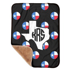 Texas Polka Dots Sherpa Baby Blanket - 30" x 40" w/ Monograms