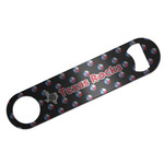 Texas Polka Dots Bar Bottle Opener - Silver w/ Monogram