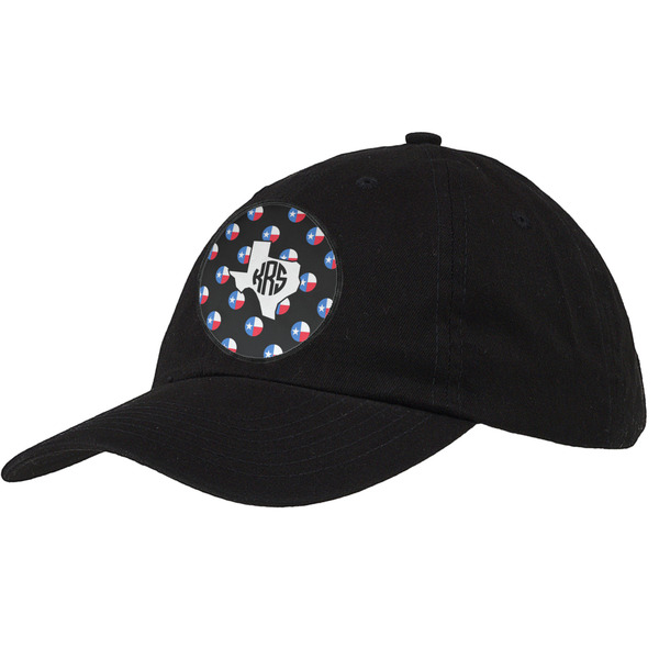 Custom Texas Polka Dots Baseball Cap - Black (Personalized)