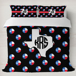 Texas Polka Dots Duvet Cover Set - King (Personalized)