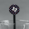 Texas Polka Dots Black Plastic 7" Stir Stick - Round - Main