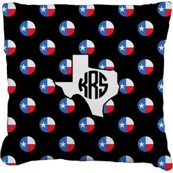 Texas Polka Dots Faux-Linen Throw Pillow 26" (Personalized)