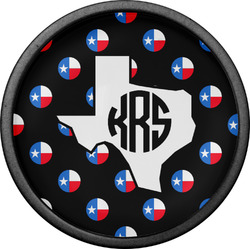 Texas Polka Dots Cabinet Knob (Black) (Personalized)