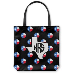 Texas Polka Dots Canvas Tote Bag - Small - 13"x13" (Personalized)