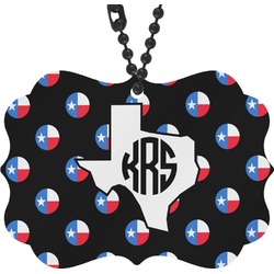 Texas Polka Dots Rear View Mirror Charm (Personalized)
