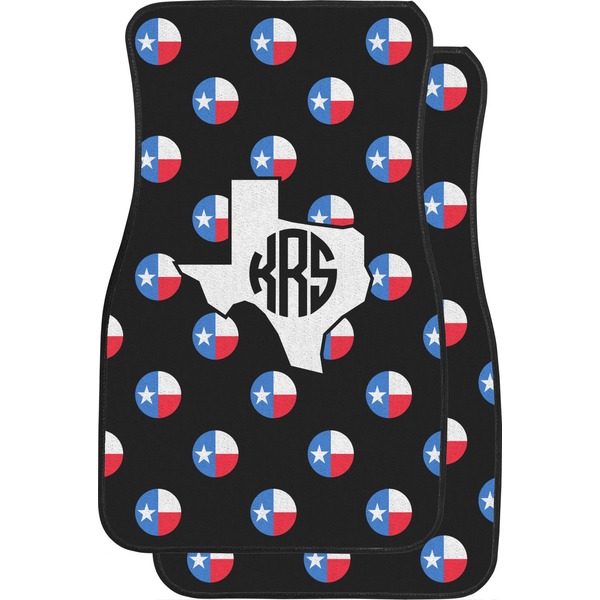 Custom Texas Polka Dots Car Floor Mats (Personalized)