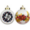 Texas Polka Dots Ceramic Christmas Ornament - Poinsettias (APPROVAL)