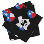 Texas Polka Dots Cloth Cocktail Napkins - Set of 4 w/ Monogram