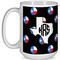 Texas Polka Dots Coffee Mug - 15 oz - White Full