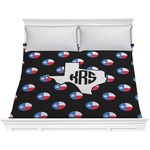 Texas Polka Dots Comforter - King (Personalized)