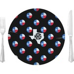 Texas Polka Dots 10" Glass Lunch / Dinner Plates - Single or Set (Personalized)