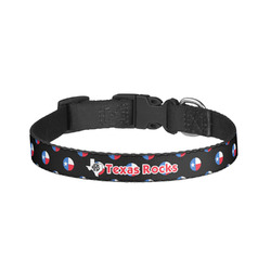 Texas Polka Dots Dog Collar - Small (Personalized)