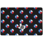 Texas Polka Dots Dog Food Mat w/ Monogram