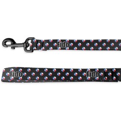 Texas Polka Dots Dog Leash - 6 ft (Personalized)