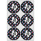 Texas Polka Dots Drink Topper - XLarge - Set of 6