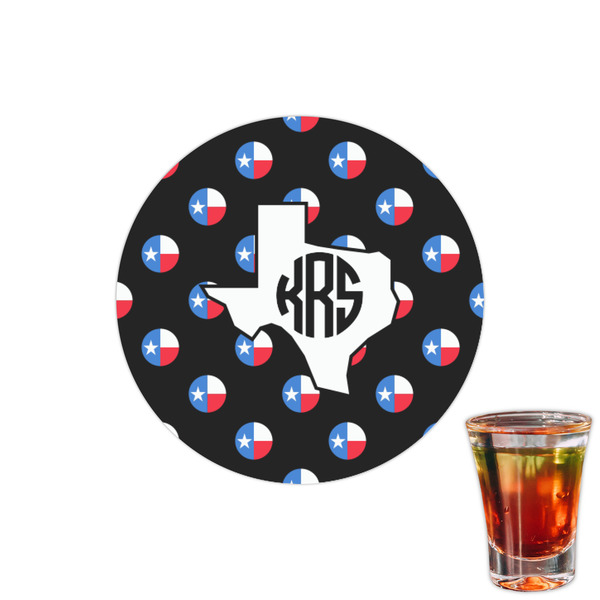 Custom Texas Polka Dots Printed Drink Topper - 1.5" (Personalized)