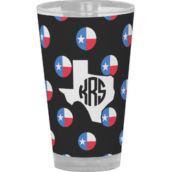 Texas Polka Dots Pint Glass - Full Color (Personalized)