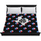 Texas Polka Dots Duvet Cover - King - On Bed - No Prop