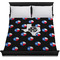 Texas Polka Dots Duvet Cover - Queen - On Bed - No Prop